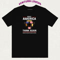 Make America Think Again Short-Sleeved-Unisex T-Shirt, Gifts Hoodie, Sweatshirt | GrindPrints.com