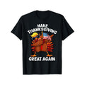 Make Thanksgiving Great Again" Dabbing Turkey & Trump Graphic Tee - Men's Cotton Casual T-Shirt for Outdoor, Running &...