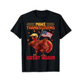 Make Thanksgiving Great Again" Funny Trump Turkey Graphic Tee - Soft 100% Cotton, Breathable & Stretchy Crew Neck T-Shirt...
