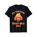 Make Thanksgiving Great Again" Trump-Inspired T-Shirt - 100% Cotton, Casual Fit for Men & Women, Sizes S-3XL, Black made...