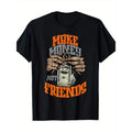 Make money without making friends, olive army, sun orange color scheme T-shirt, men's T-shirt Made in USA Hoodie, Sweatshirt