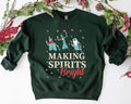 Making Spirits Bright Haunted Mansion Hitchhiking Ghosts Anime Shirt Anime T-Shirts, Hoodie, Sweatshirt