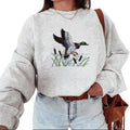 Mallard And Cattails Unisex Sweatshirt Hunting Season 2025 Vintage Shirt Hoodie Unisex | GrindPrints.com