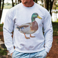 Mallard Duck Graphic Sweatshirt Ducking Hunting Pullover Unisex Casual Crewneck Sweatshirt Sublimation Womens Pullover...