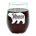 Mama Bear Wine Glass Funny Cute Best Mom Cool Mother Novelty Cup 15 Oz Funny Wine Glass Funny Animal White Standard T-Shirts, Hoodie, Sweatshirt