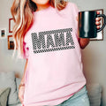 Mama Checkered Tee Casual Graphic T Shirt Hoodie, Sweatshirt | GrindPrints.com