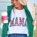 'Mama Christmas Plaid' Crewneck, Mom's Holiday Go-To Sweatshirt T-Shirts, Hoodie | GrindPrints.com