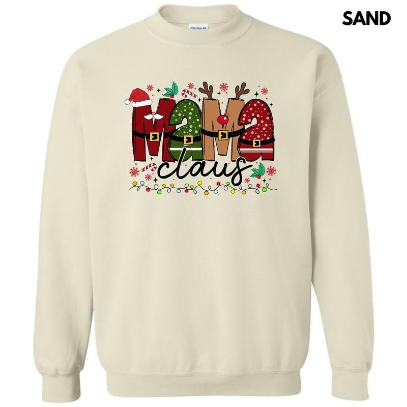 Mama Claus Christmas Sweatshirt 'NLB' T-Shirts, Hoodie | GrindPrints.com