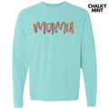 Mama Ditzy Floral Long Sleeve Comfort Colors T-Shirt 'NLB' Hoodie, Sweatshirt | GrindPrints.com