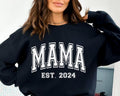 Mama Est 2024 , Mama Varsity  sweater T-Shirts, Hoodie, Sweatshirt | GrindPrints.com