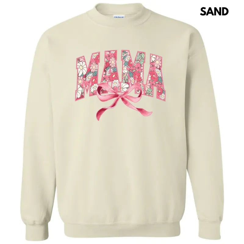 Mama Floral Coquette Sweatshirt T-Shirts, Hoodie | GrindPrints.com