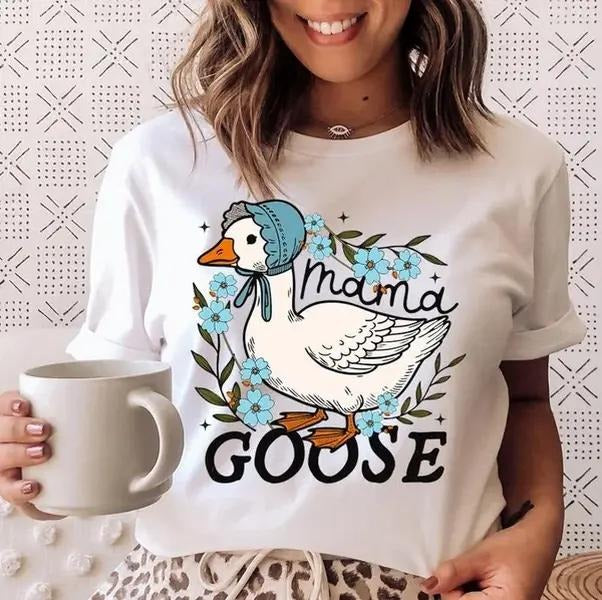Mama Goose T-shirt, Gifts For Mom, Baby Announcement Sweatshirt, Mother's Day Hoodie | GrindPrints.com