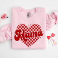 Mama Heart Sweatshirt Mama Valentine Shirt, Mama Love Cute Valentines Sweatshirt Hoodie | GrindPrints.com