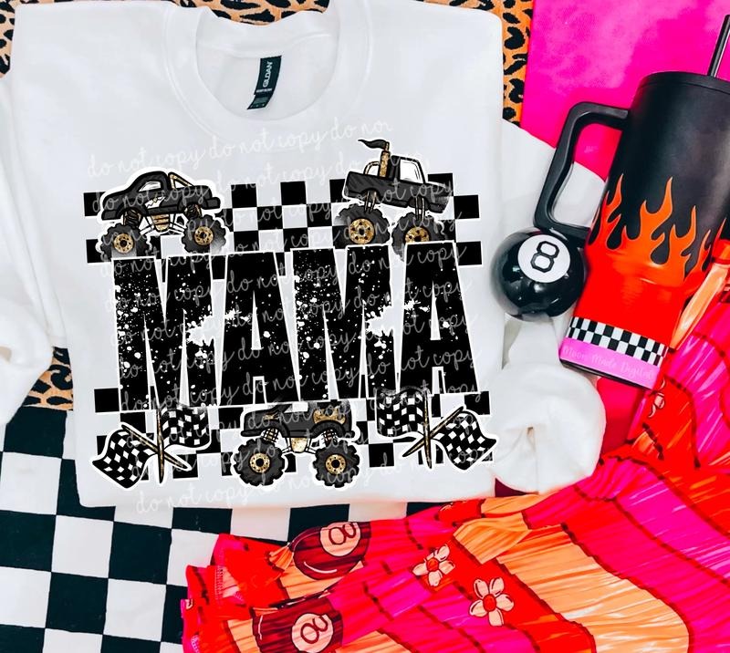 Mama Monster Truck DTF Transfers - THIS IS NOT A SHIRT Hoodie, Sweatshirt | GrindPrints.com
