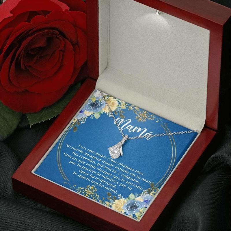 Mama Necklace, Mom Necklace, Mother's Day Gift, Christmas Gift For Mama Necklace, Necklace With Message Card, Gift For...