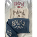 Mama Personalized Embroidered Sweater with child names on the sleeves T-Shirts, Hoodie, Sweatshirt | GrindPrints.com