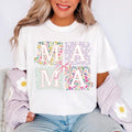 Mama Shirt, Coquette Bow Mom T-Shirt, Floral Mama Tee, Springtime Mom Shirt, Mother's Day Gift, New Mom Outfit Hoodie,...