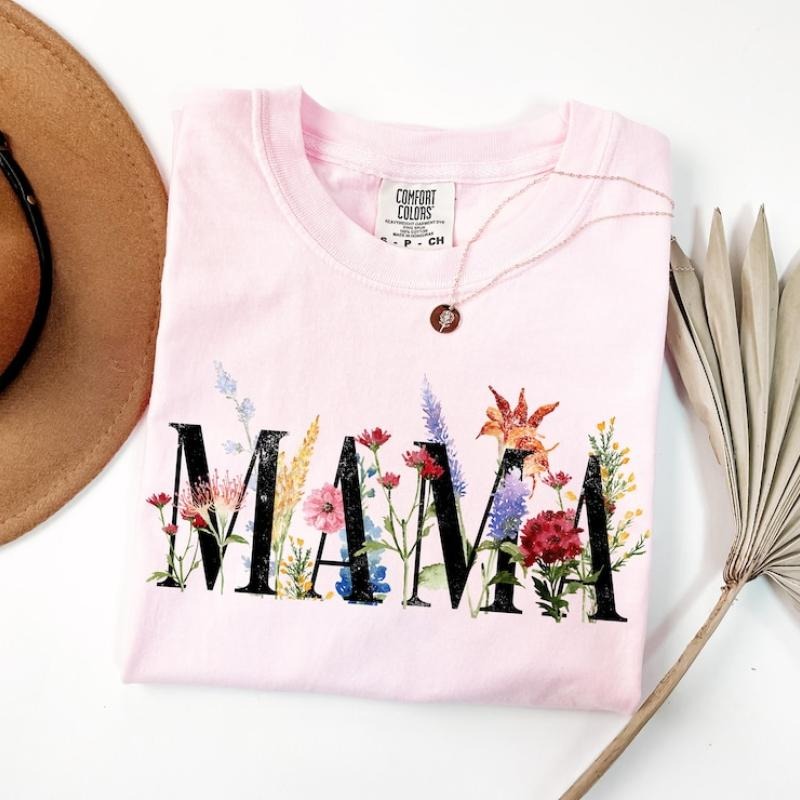 Mama Shirt, Mothers Day Gift, Floral Mom Shirt, Mothers Day Shirt, Mom Birthday Gift, Mama Tshirt Hoodie, Sweatshirt