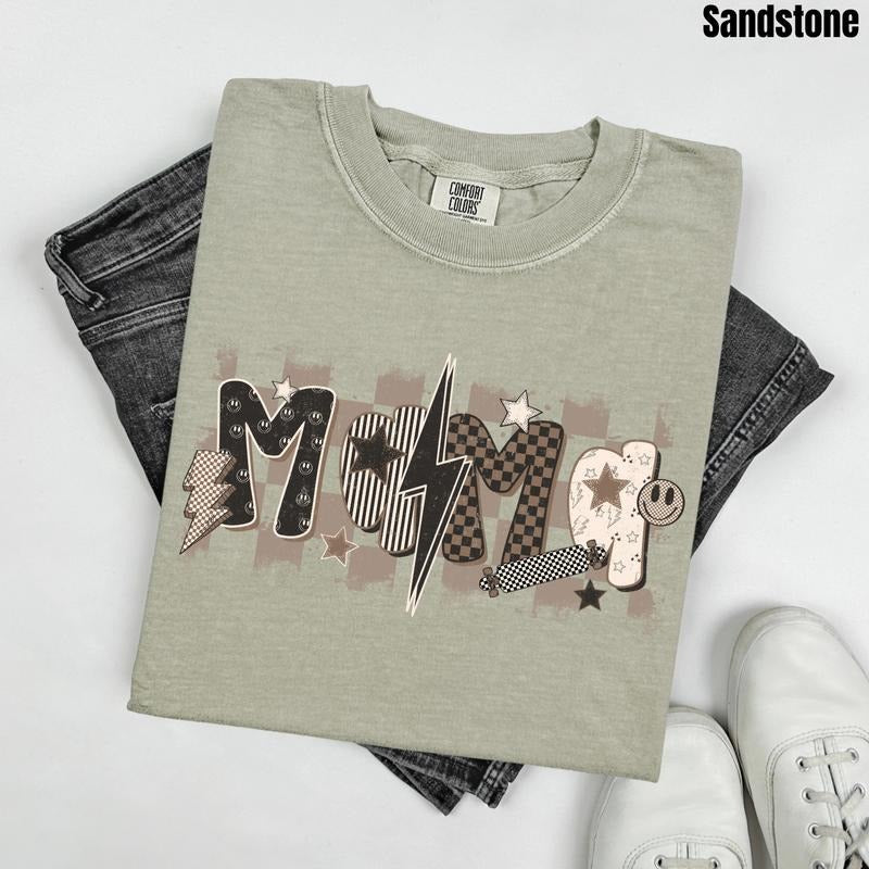 Mama Smiles & Lightning Comfort Colors T-Shirt 'NLB' Hoodie, Sweatshirt | GrindPrints.com