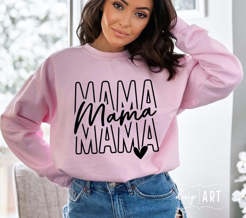 Mama Sweatshirt and T shirt Casual Fabric Hoodie | GrindPrints.com