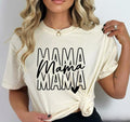 Mama Tshirt, Stacked Mama Tshirt, Retro Mama Tshirt,Boho Mama Tshirt, Mama Mode Tshirt, Mama Shirt, Blessed Mama...