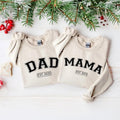 Mama and Dad Est.2025 Sweatshirt, Gift For Mom and Dad Sweatshirt, Mothers Fathers Gift Fabric Hoodie Love Top Cotton...