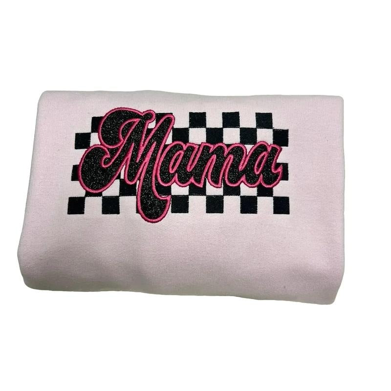 Mama embroidered unisex sweater T-Shirts, Hoodie, Sweatshirt | GrindPrints.com