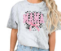 Mama with pink bow and checkers Comfort colors Tee shirt Hoodie, Sweatshirt | GrindPrints.com
