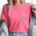 Mama, Dalmatian Print, Retro, Pocket Tee, Women's Comfort Colors Tee Hoodie, Sweatshirt | GrindPrints.com