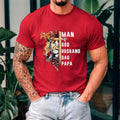 Man Of God Christian Lion T-Shirt Casual Style Crew Neck Short Sleeve T-Shirt Tops Trendy for Unisex, Perfect Gift...