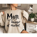 Manager of Mischief Sweathirt, Mother's Day Gift, Magical Mom Sweathirt, Potter Mom Sweater, Wizard Mom Outfit, Funny Mom...