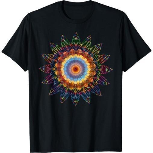 Mandala Sacred Geometry Prana Art Yoga Mantra Om Good Vibe T-Shirt Made in USA Hoodie, Sweatshirt | GrindPrints.com