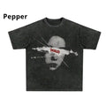 Manfinity EMRG Loose Fit Men's Slogan & Angel Print Drop Shoulder TSHIRT Cotton Unisex T-Shirt, Crew Neck, Size S- 3XL,...