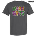 Mardi Fleur De Lis Sequin Patch Comfort Colors T-Shirt Hoodie, Sweatshirt | GrindPrints.com