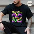 Mardi Gras 2025 T-Shirt Casual Style Crew Neck Short Sleeve T-Shirt Tops Trendy for Unisex, Perfect Gift Hoodie, Sweatshirt