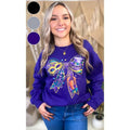 Mardi Gras Bow Graphic Sweatshirt T-Shirts, Hoodie | GrindPrints.com