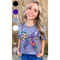 Mardi Gras Bow Graphic T-Shirt Hoodie, Sweatshirt | GrindPrints.com