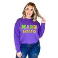 Mardi Gras Ideal Chenille Sweatshirt T-Shirts, Hoodie | GrindPrints.com