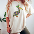 Mardi Gras Pelican Tshirt Sweatshirt, Womens Mardi Gras Shirt, Beads Shirt, Louisiana Parade, Animal Lover, Unisex...
