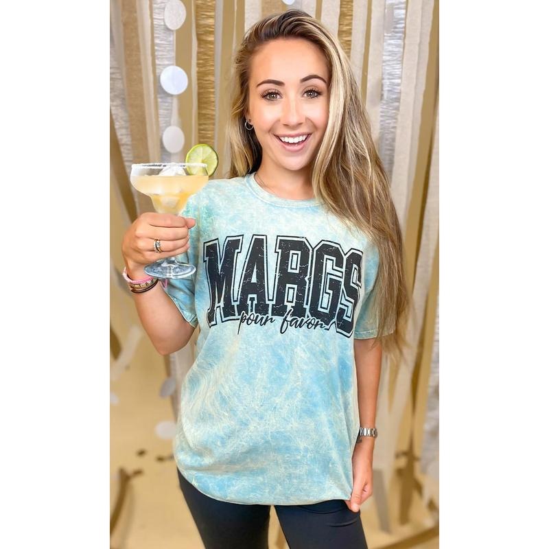Margs Pour Favor Mineral Washed Graphic Shirt Hoodie, Sweatshirt | GrindPrints.com