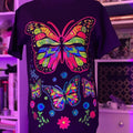 Mariposa monarca T-shirt Cotton Black Casual Hoodie, Sweatshirt | GrindPrints.com