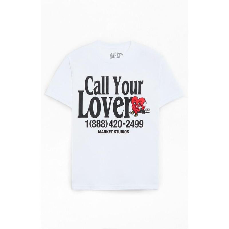 Market Men's Call Your Lover T-Shirt - Multicolor Hoodie, Sweatshirt | GrindPrints.com