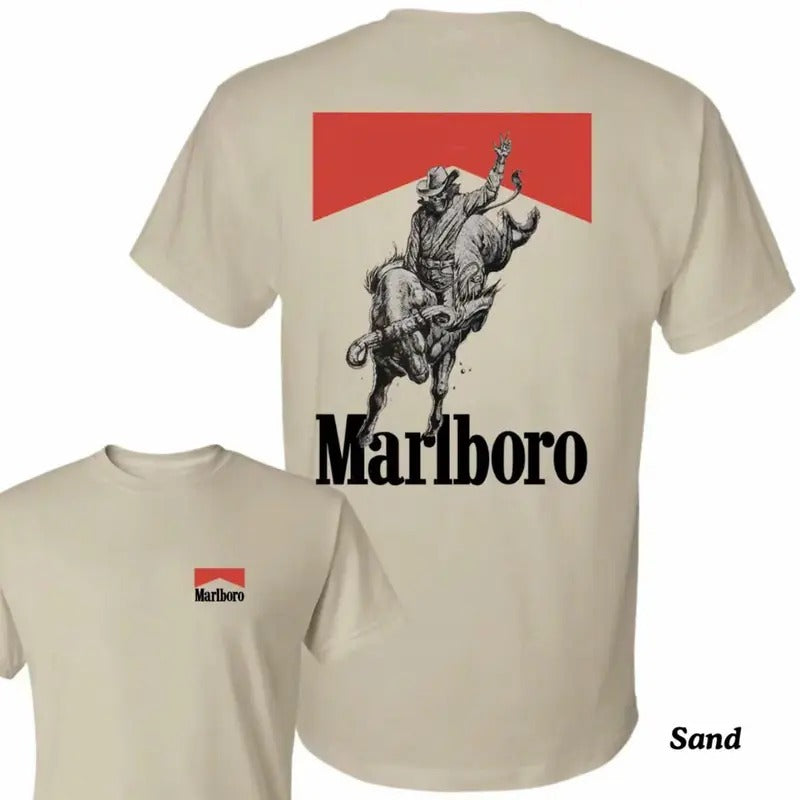Marlboro Bone Rodeo Tshirt, Trending Shirt, For You, For Me, King Of Shirt Classic Cotton Menswear, Digital Print Street...