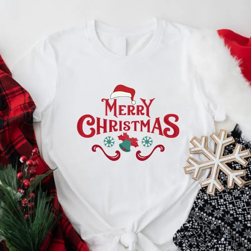 Marry Christmas T-Shirt, Family Matching Christmas Party Shirt, Winter Holiday Gift Tee, Christmas Gift Shirt For Woman....