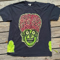 Martian Skull  Hand printed Limited Edition T Shirt Cotton Menswear graphic tees Hoodie, Sweatshirt | GrindPrints.com
