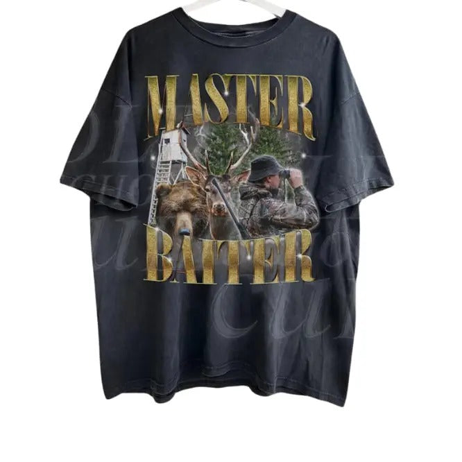 Master Baiter Retro Hunter Vintage Vintage Deer Hunter Shirt Funny Bear Husband Shirt Hunting Lovers Dad T-Shirts, Hoodie, Sweatshirt