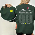 Masters Tournament Augusta 2025 Golf Sweatshirt, 2-Sided Graphic Tees for Men and Women, Casual Streetwear Tops Hoodie