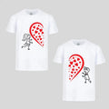 Matching Couple Bundle T-shirt, Couple Shirts, Happy Valentine's Day Tee, Matching Outfits For Couples Short Sleeve Top...