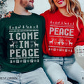 Matching Couples Ugly Christmas T-shirt Funny Couple Ugly Christmas Sweatshirts, I Come in Peace Sweatshirts, Top...