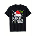 Matching Family Christmas Pajamas Xmas Lights Papaw Claus Men Women T-Shirt, Suitable for family Christmas activities,...